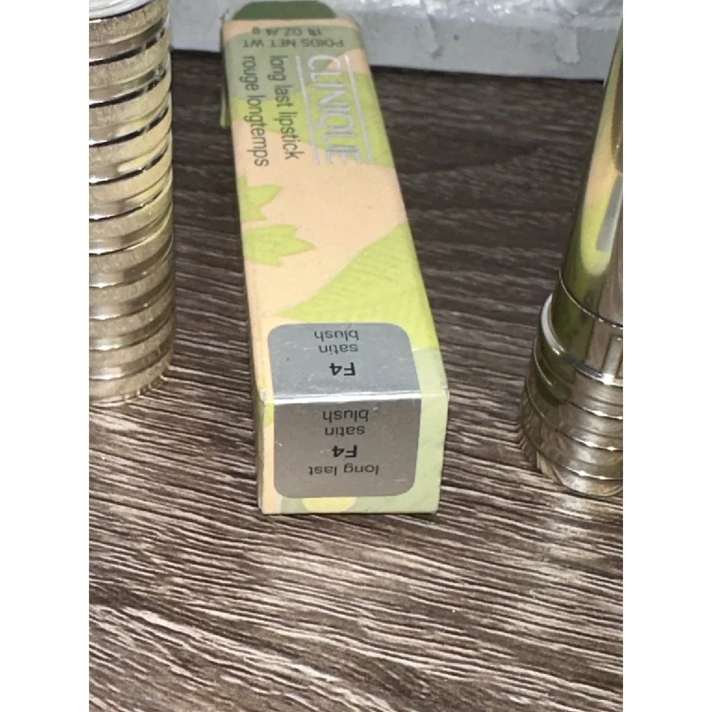 Clinique Long Last Lipstick F4 Satin‎ Blush Shimmer Pink New In Box lips